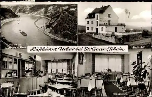 Ak Urbar am Rhein bei St. Goar, Loreley, Hotel Maria Ruh, Inh. J. Grosspietsch