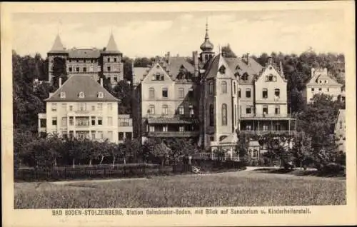 Ak Bad Soden Salmünster in Hessen, Stolzenberg, Kinderheilanstalt, Sanatorium