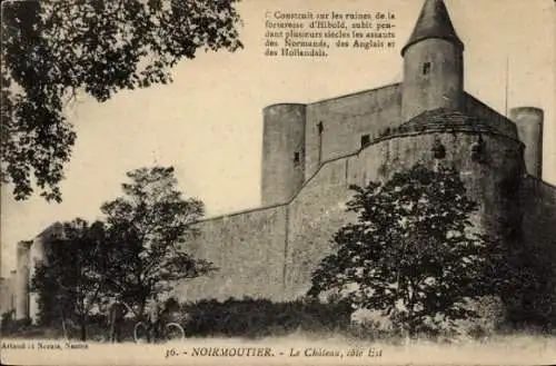 Ak Noirmoutier Vendée, Chateau, cote Est