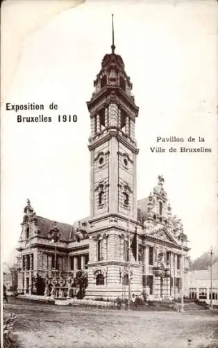 Ak Brüssel, Ausstellung 1910, Pavillon der Stadt Brüssel