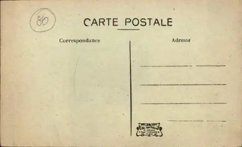 Ak Lucheux Somme, Chateau, Jardins et Ruines