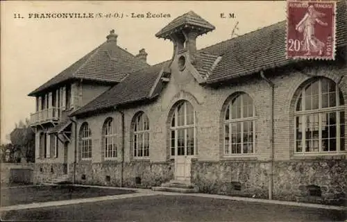 Ak Franconville Val d Oise, Les Ecoles