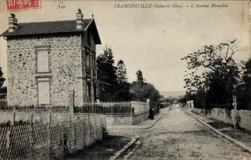Ak Franconville Val d Oise, Avenue Hamelin