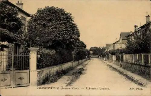 Ak Franconville Val d Oise, Avenue Gounod