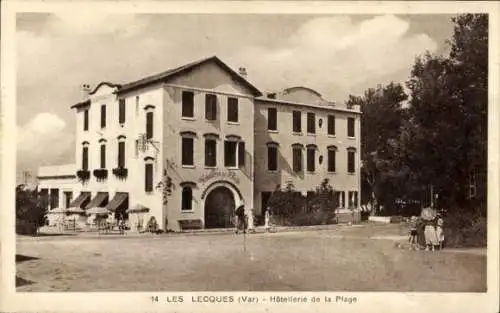 Ak Les Lecques Saint Cyr sur Mer Var, Hotellerie de la Plage