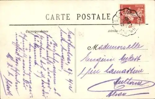 Ak Carpentras Vaucluse, Avenue de la Gare ou Route d'Avignon