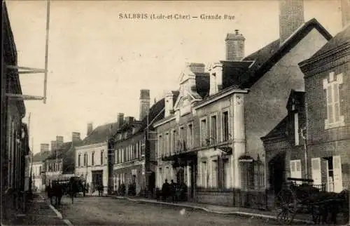 Ak Salbris Loir et Cher, Grande Rue