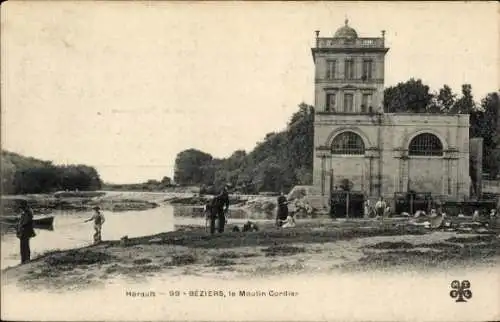 Ak Béziers Hérault, Le Moulin Cordier