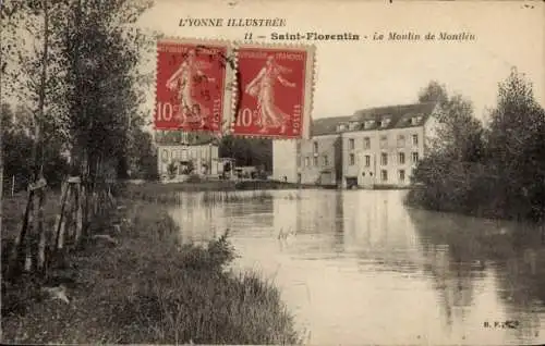 Ak Saint Florentin Yonne, Le Moulin de Montleu