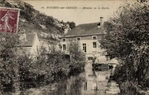 Ak Noyers sur Serein Yonne, Moulin de la Roche