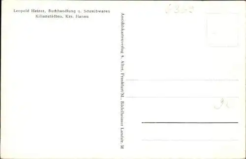 Ak Kilianstädten Schöneck in Hessen, Teilansicht, Fachwerkhäuser