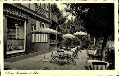 Ak Braunfels an der Lahn, Kaffee und Konditorei Franz