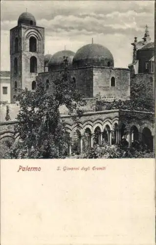 Ak Palermo Sizilien Sicilia Italien, Chiesa di S. Giovanni degli Eremiti