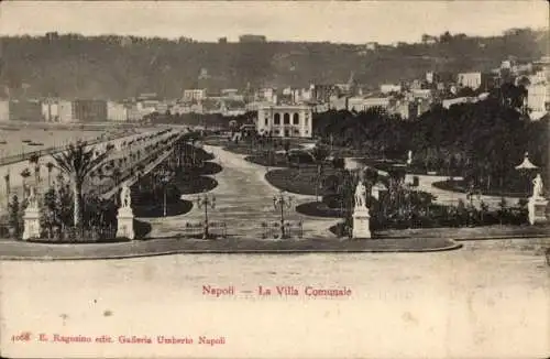 Ak Napoli Neapel Campania, La Villa Comunale
