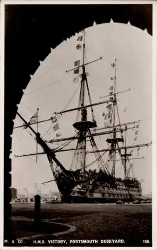 Ak Portsmouth Hampshire England, HMS Victory