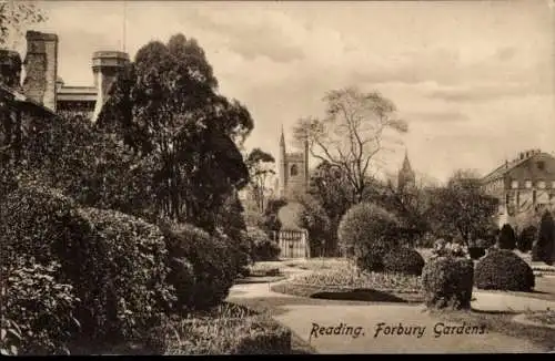 Ak Reading Berkshire England, Forbury Gardens