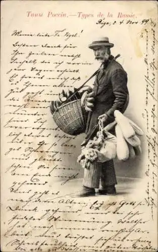 Ak Typen of Russia, Straßenverkäufer