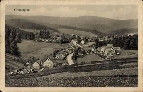 Ak Grünenplan Delligsen Niedersachsen, Panorama