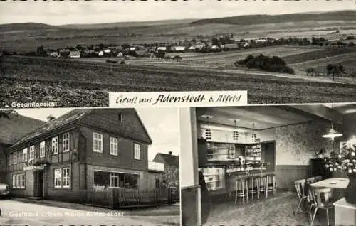 Ak Adenstedt Sibbesse in Niedersachsen, Panorama, Gasthof, Bar