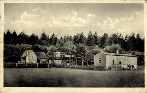 Ak Salzhemmendorf, Waldgaststätte Sennhütte mit Wehrhahn Hütte