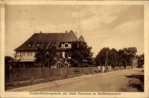 Ak Salzhemmendorf Niedersachsen, Kindererholungsheim der Stadt Hannover