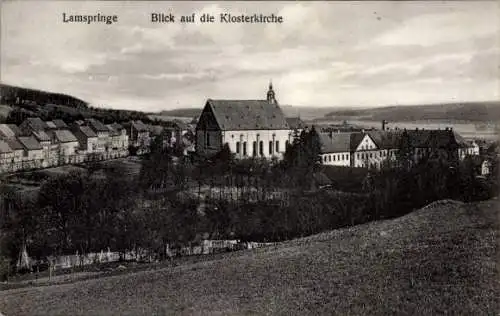 Ak Lamspringe in Niedersachsen, Blick auf die Klosterkirche