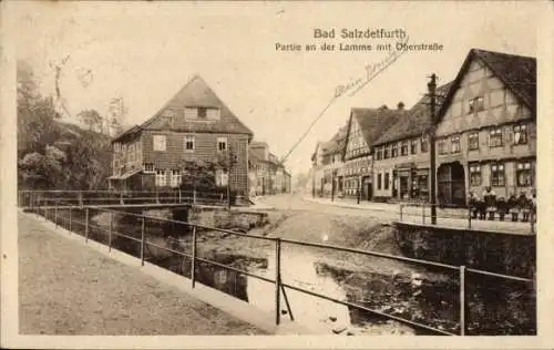 Ak Bad Salzdetfurth in Niedersachsen, An der Lamme, Oberstraße