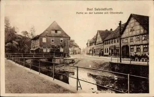 Ak Bad Salzdetfurth in Niedersachsen, An der Lamme, Oberstraße