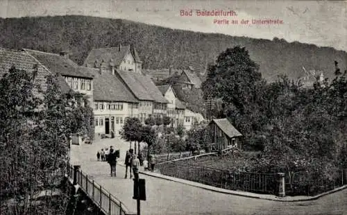 Ak Bad Salzdetfurth in Niedersachsen, Partie an der Unterstraße