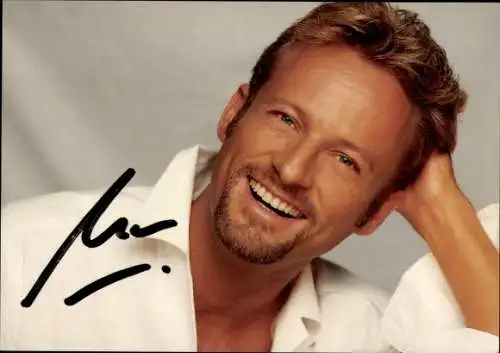 Ak Schaupieler Uwe Hübner, Portrait, Autogramm, ZDF-Hitparade Hits 98