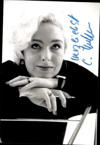 Ak Schauspielerin Carine Huber, Portrait, Autogramm