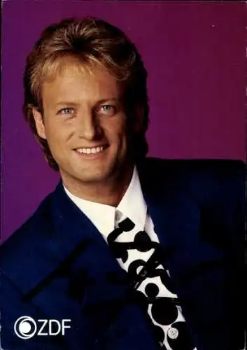 Ak Schauspieler Uwe Hübner, Portrait, Autogramm, ZDF