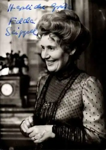 Ak Schauspielerin Edda Seippel, Portrait, Autogramm, eine ungeliebte Frau