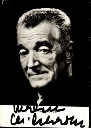 Ak Schauspieler Carl Heinz Schroth, Portrait, Autogramm