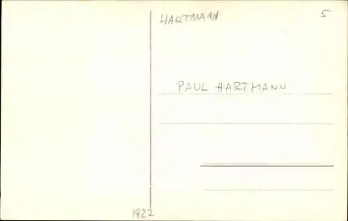 Ak Schauspieler Paul Hartmann, Portrait, Autogramm