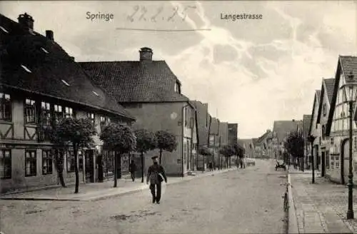 Ak Springe am Deister, Langestraße