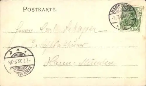 Ak Hannover in Niedersachsen, XIV Deutsches Bundesschießen 1903, Festhalle