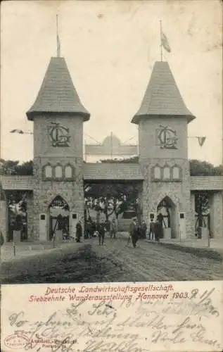 Ak Hannover in Niedersachsen, Deutsche Landwirtschaftsgesellschaft 17. Wanderausstellung 1903