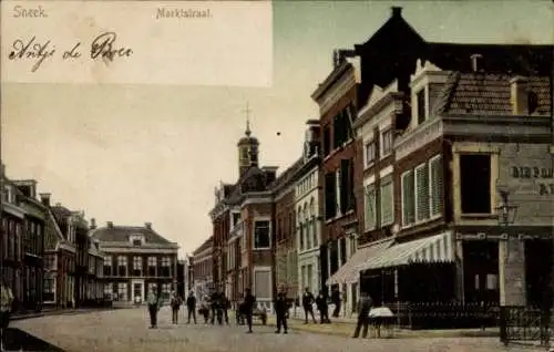 Ak Sneek Friesland Niederlande, Marktstraße