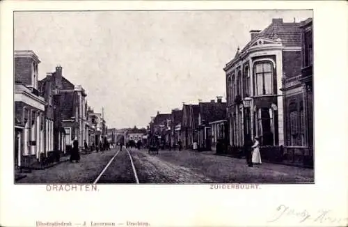 Ak Drachten Friesland Niederlande, Zuiderbuurt