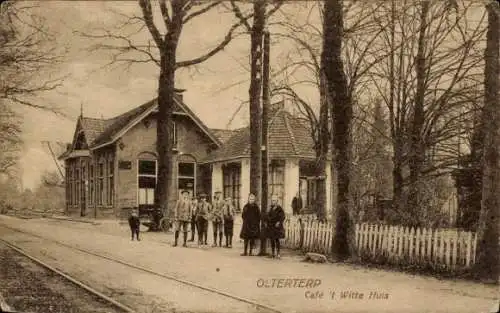 Ak Olterterp Fryslân Niederlande, Café 't Witte Huis