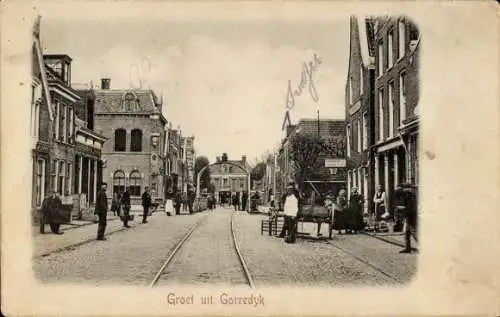 Ak Gorredijk Opsterland Friesland Niederlande, Straßenpartie