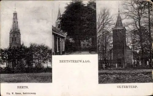 Ak Beetsterzwaag Friesland Niederlande, Kirche, Beets, Olterterp