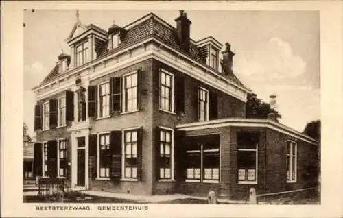 Ak Beetsterzwaag Friesland Niederlande, Gemeentehuis