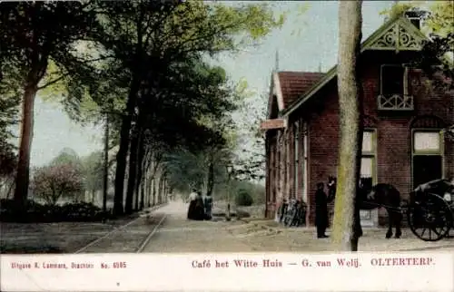 Ak Olterterp Friesland Niederlande, Café het Witte Huis