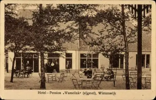 Ak Winterswijk Gelderland Niederlande, Hotel Pension Wamelink