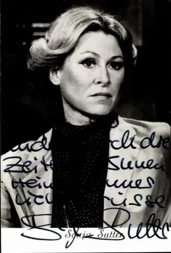 Ak Schauspielerin Sonja Sutter, Portrait, Autogramm