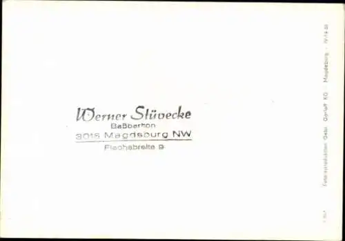 Ak Schauspieler und Sänger Werner Stüvecke, Ruth Stüvecke, Portrait, Autogramm