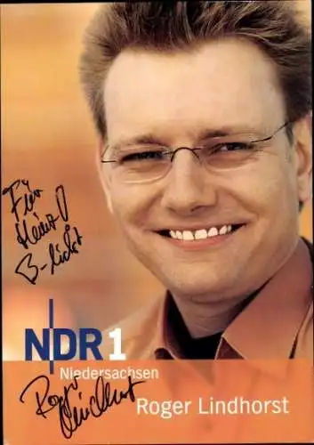 Ak Schauspieler Roger Lindhorst, Portrait, Autogramm