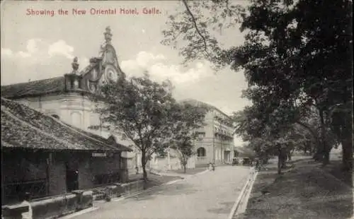 Ak Galle Ceylon Sri Lanka, neues Oriental Hotel